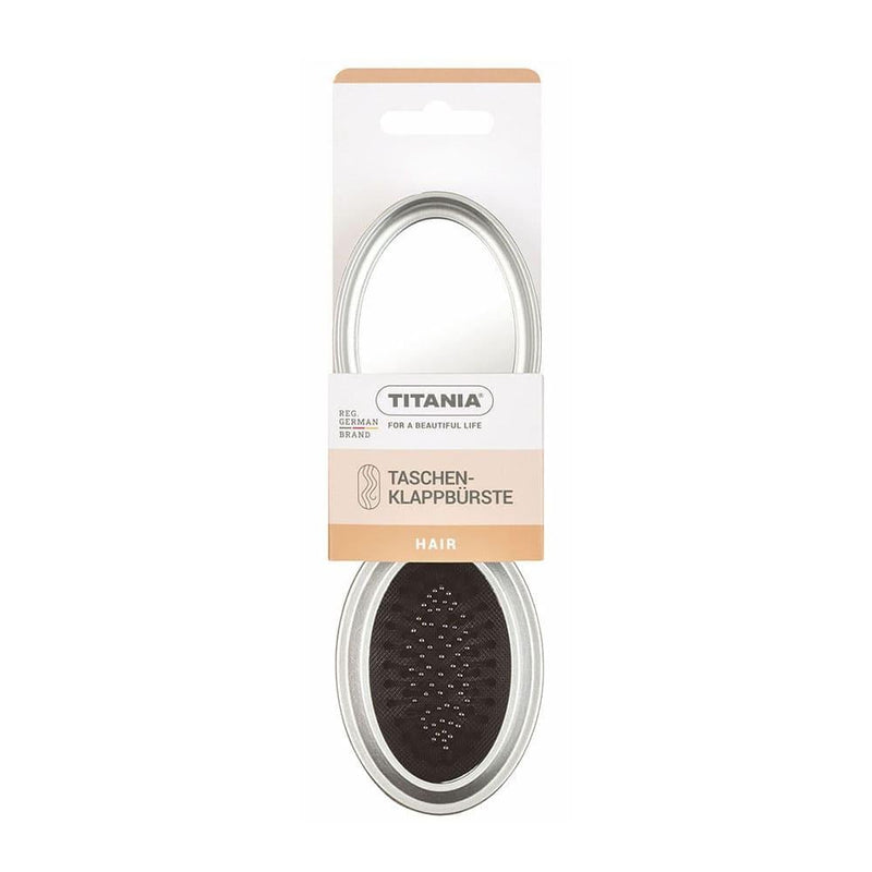Hair Comb with Mirror Portable Travel Titania No. 1776