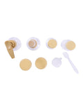 Empty Travel Containers Set 6 Pieces Leakproof Travel Size Bottles Loveme Beauty Beige