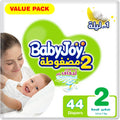 Baby Joy Diapers Size 2 Value Pack 44 Count Leak Protection Nappies