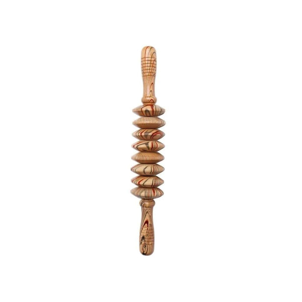 Wooden Massage Tool Rotating Rollers Muscle Relief Spa System 1pc