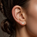 Studex Medical Zircon Stud Earrings S649 Nickel-Free Gold-Plated