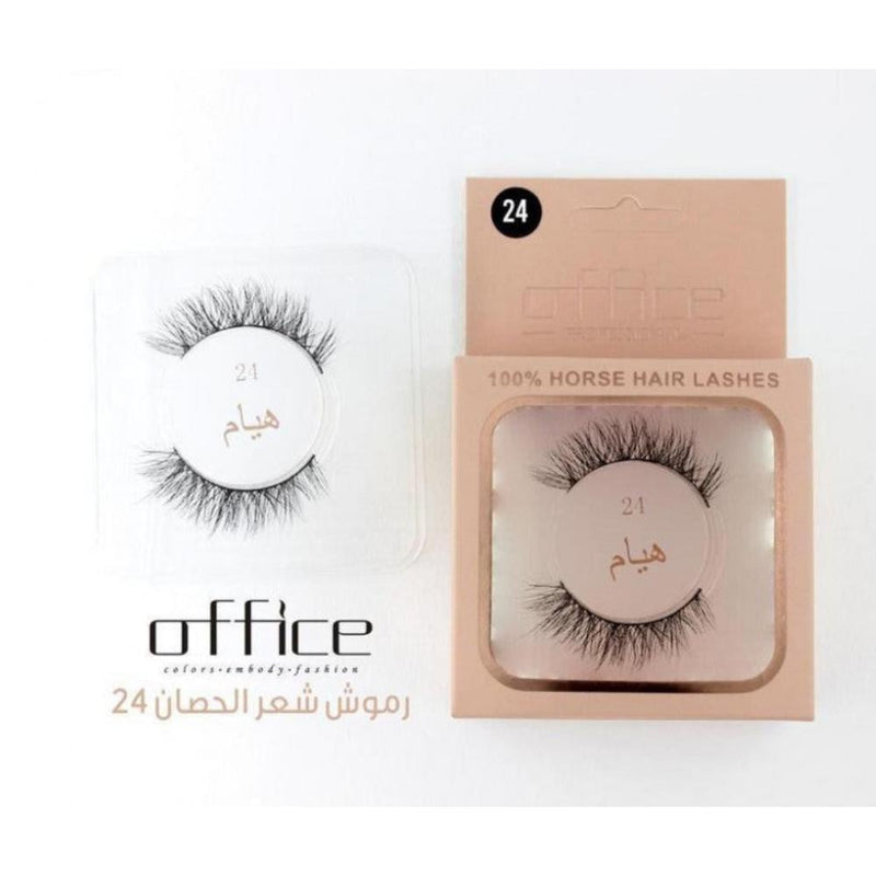 Office Hayam 24 Horsehair Eyelashes Natural Glossy Hair Fullness