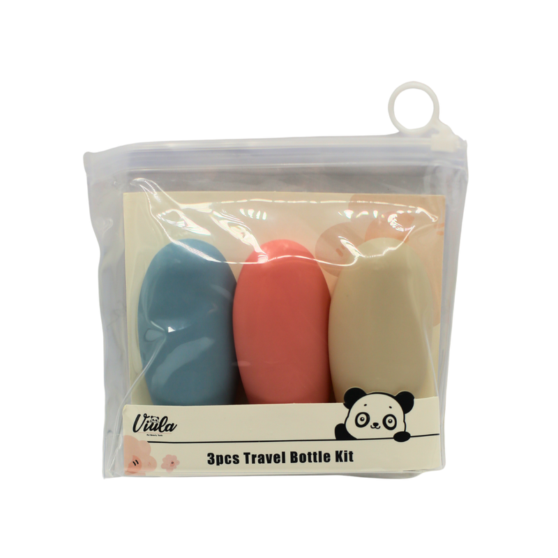 Viola 3-Piece Empty Plastic Travel Container Set Leak-Proof