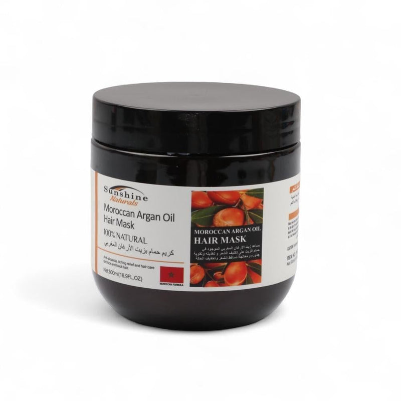 Hair Mask Deep Hydration Moroccan Argan Oil Sunshine Naturals 500ml