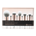 Bh Cosmetics Makeup Brush Set Marble Luxe 10-Piece Synthetic Collection
