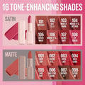 Maybelline Creamy Matte Lipstick with Hyaluronic Acid, 8-Hour Hydration, 008 Scouse Me
