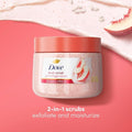 White Peach & Crushed Rice Exfoliating Body Scrub Dove 425g