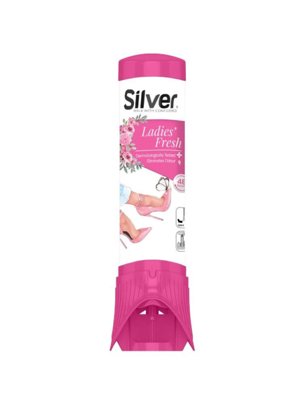 Silver Women's Shoe Freshener Odor Eliminator 100ml
