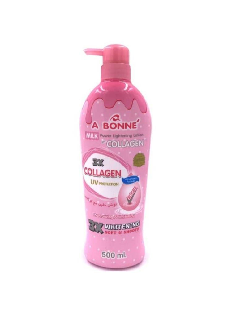 A Bonne Moisturizing Lotion with Milk & Collagen for Skin Lightening & Hydration, 500 ml