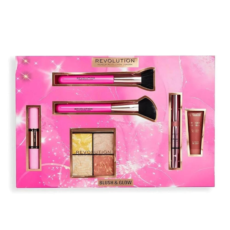 Makeup Gift Sets 2022 Blush Highlighter Brush Collection Revolution 6 Pieces
