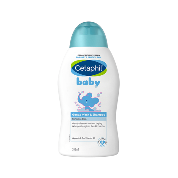 Cetaphil Baby Wash and Shampoo Tear-Free Glycerin and Panthenol 300ml