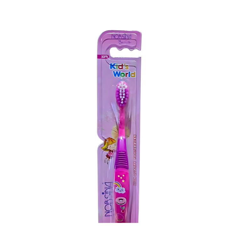 Norsina Children's Toothbrush with Soft Bristles and Padded Head