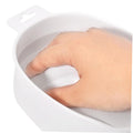 Salon System Pedicure Bowl with Ergonomic Groove Design in White