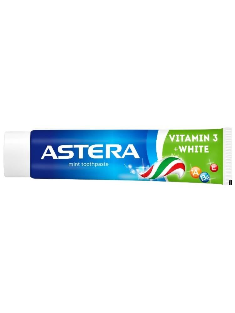 Best Whitening Toothpaste Active Vitamin 3+ White Gum Care Astera 110g
