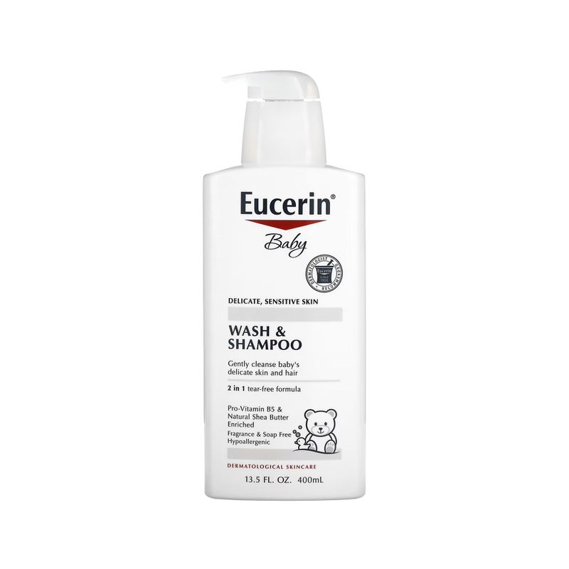 Eucerin Baby Shampoo and Wash for Sensitive Skin, 400ml