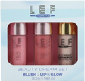Multipurpose Makeup Palette Blush Highlighter Lip Gloss LEF COSMETIC 3-in-1
