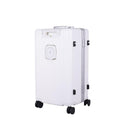 Salon System Medium Travel Bag White - Shockproof Scratch-Resistant