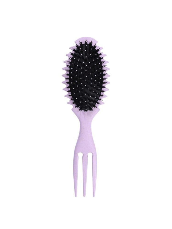 Hair System BK24-604 Hair Brush Curved Detangling Purple