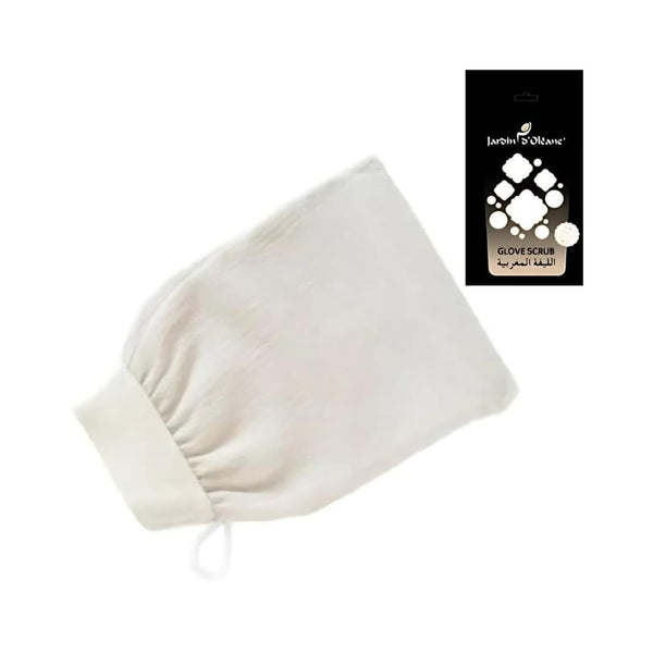 Garden Olean Moroccan Bath Loofah White Exfoliating Body Scrubber