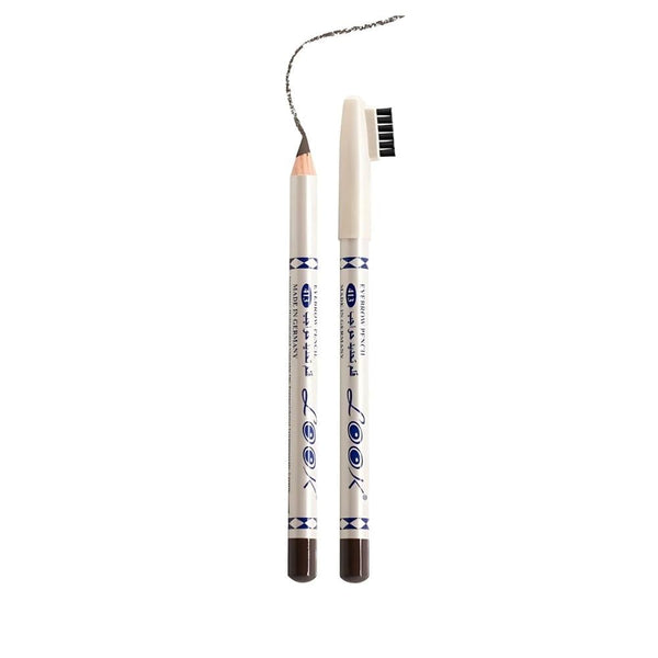 Look Eyebrow Pencil 413, Long-Lasting Brow Definer with Built-in Brush