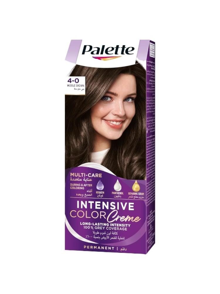 Palette Permanent Hair Color Medium Brown 4.0 - 110ml - Grey Coverage