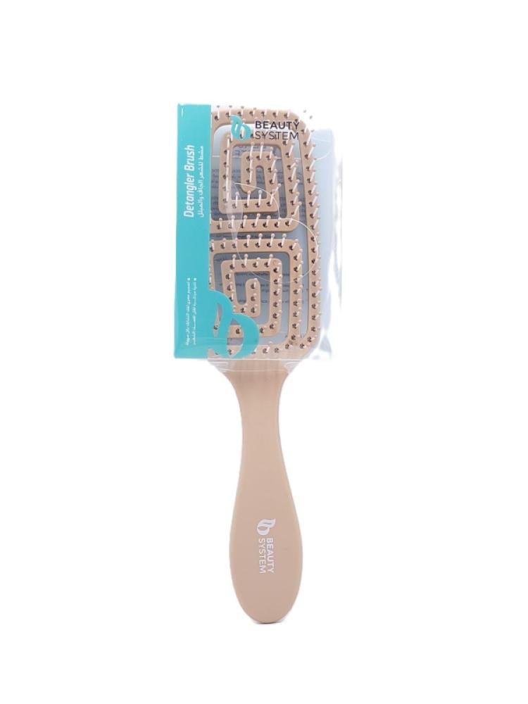 Detangling Hair Brush Flexible Teeth Smooth Hair Beauty System Beige