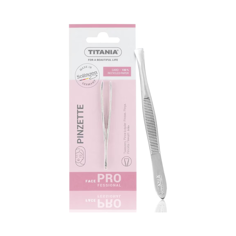 Titania 1060A Stainless Steel Gold-Plated Eyebrow Tweezers