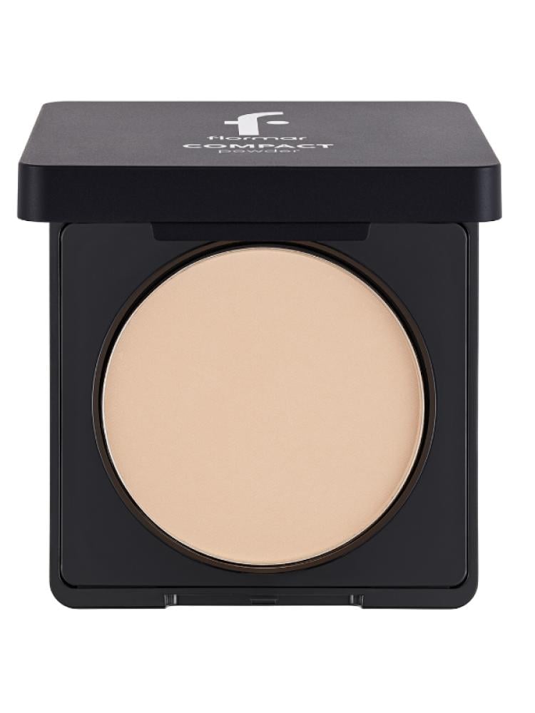 Compact Powder Natural Look Medium Peach Beige Flormar 11g