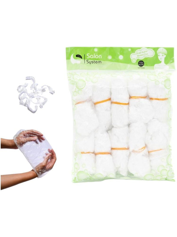 Salon System Disposable Shower Cap 100 Count
