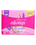 Always Skin Love Maxi Thick Lavender Sanitary Pads Large 46 Count