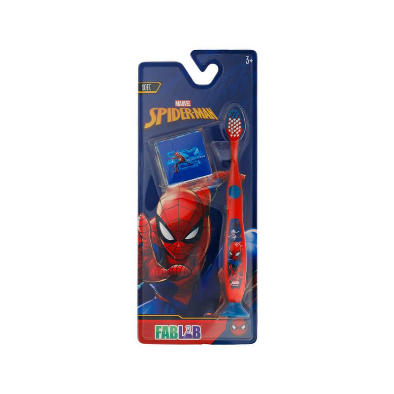 Manual Toothbrush for Kids Spiderman Rubik's Cube Fab Lab 1pc