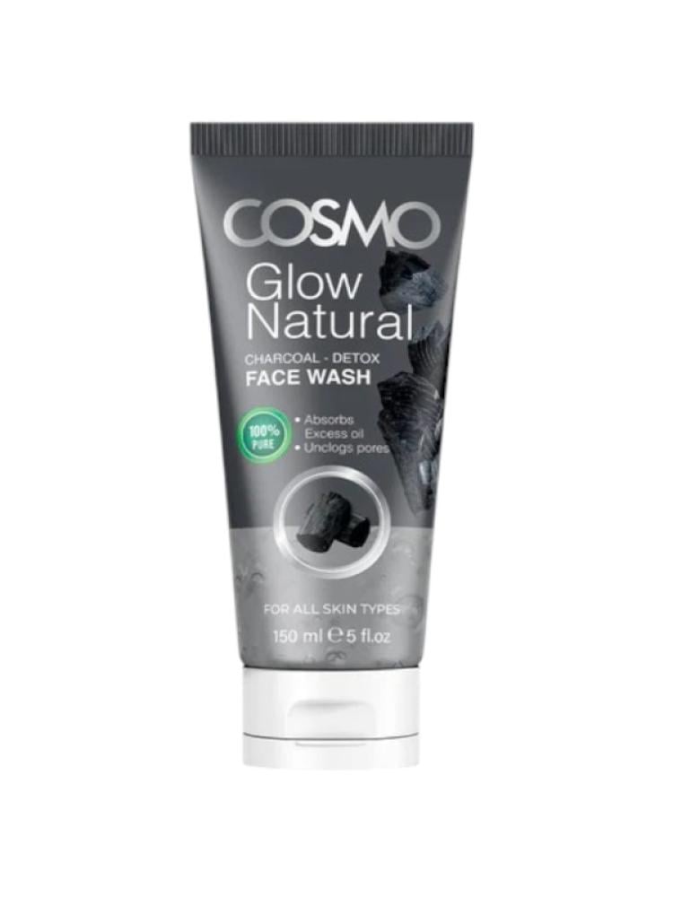 Cosmo Glow Natural Charcoal Face Wash 150ml - Oily & Combination Skin