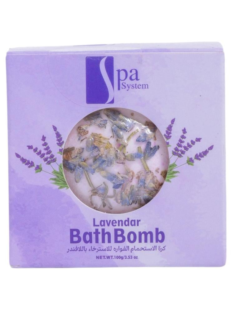 Spa System Lavender Bath Bomb - 100g