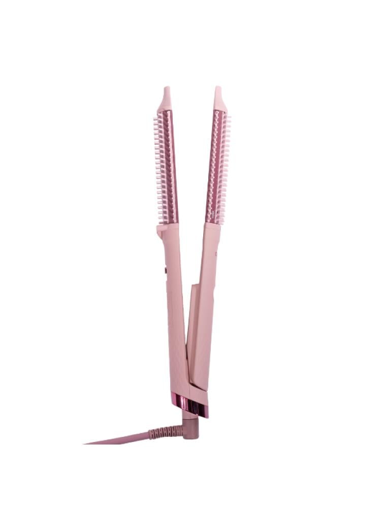 Clara Dual Straightening Brush Pink (C19) 3 Heat Settings