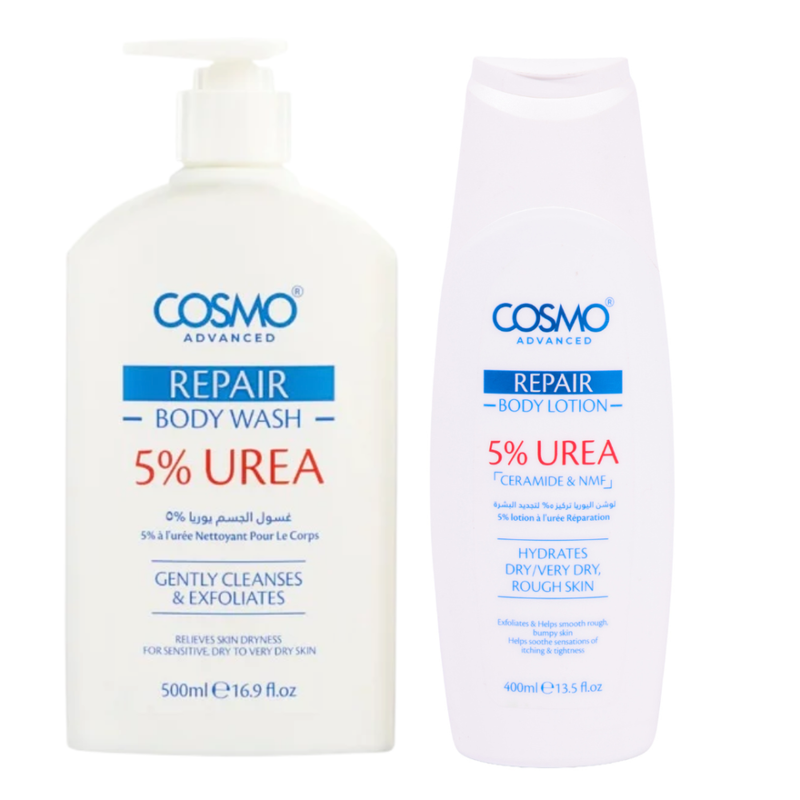 Body Wash for Very Dry Skin Urea Ceramide Repair Cosmo Set 500ml