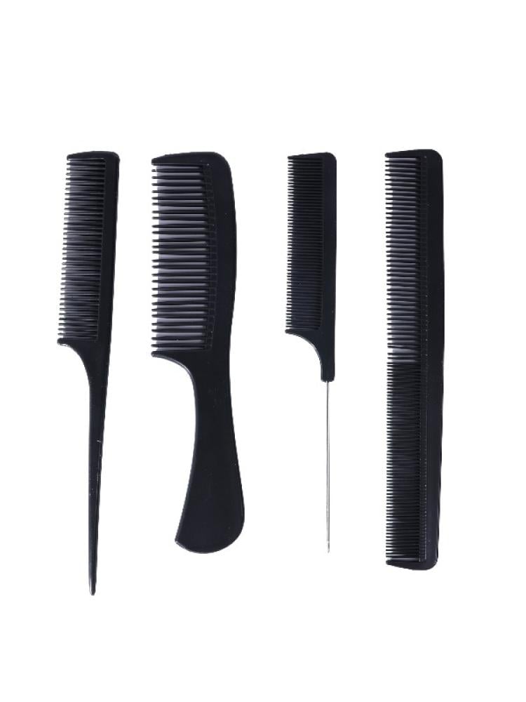 Salon System 4-Piece Plastic Comb Set