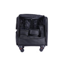 Salon System Portable Makeup Bag with Wheels & Removable Pouches - Black
