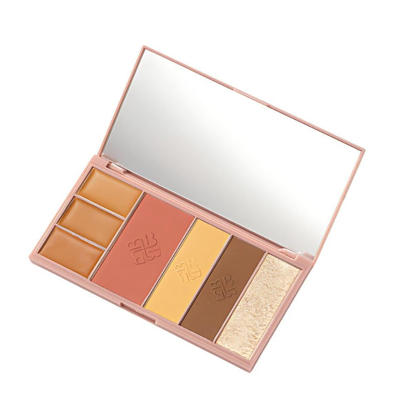Bogenia Angelique Contouring Kit, Face Powder, Blush, Highlighter, 3 Concealers, 33.9g