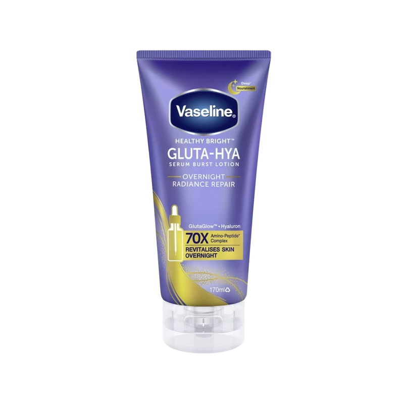Vaseline Gluta-Hya Night Radiance Lotion, Glutathione, Hyaluronic Acid, 200ml