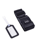 Solo Go Luggage Tie Strap with Integrated Tag - Black
