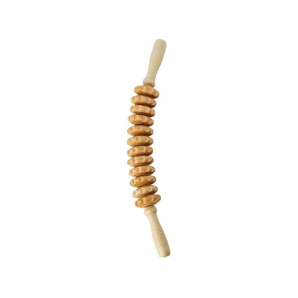 Wooden Massage Tool Rolling Rollers Deep Muscle Relaxation Spa System B150