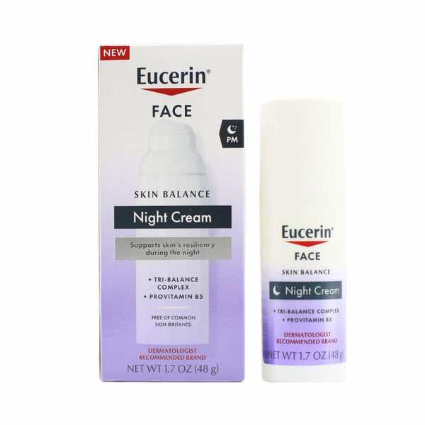 Eucerin Skin Balance Night Face Cream, Fragrance-Free, 48g