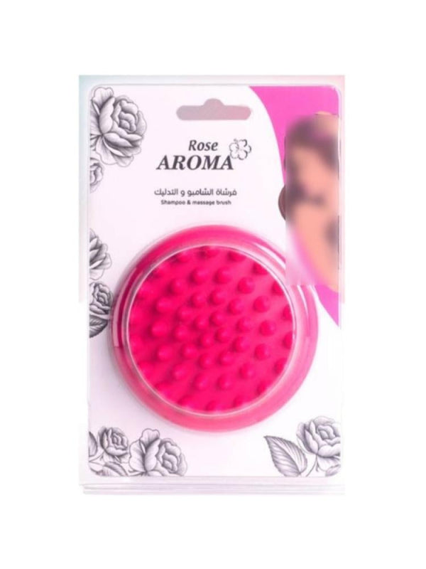 Best Shampoo Massage Brush Silicone Scalp Massager Rose Aroma 1-Piece