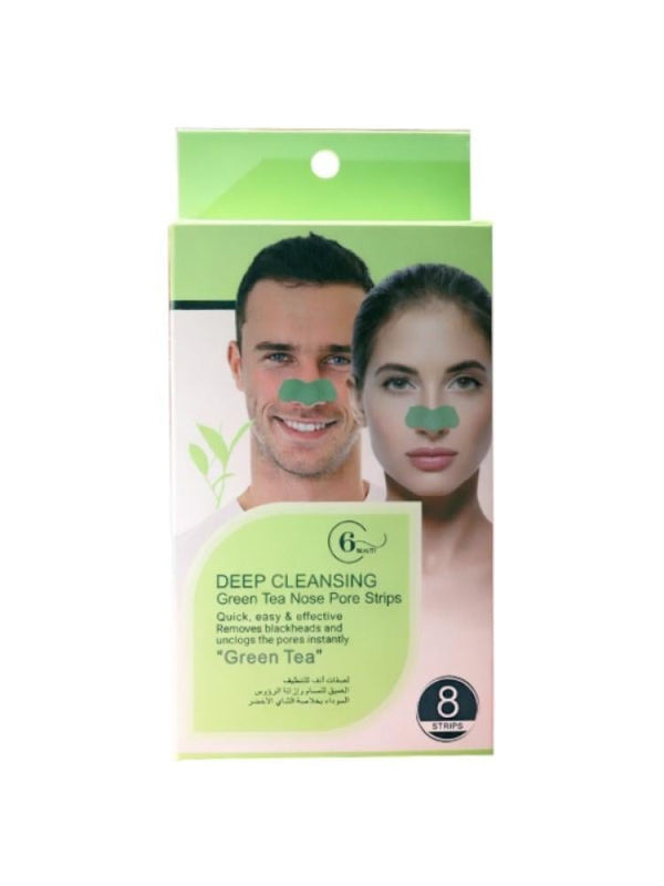 6Beauty Green Tea Nose Cleansing Strips - 8 Pieces