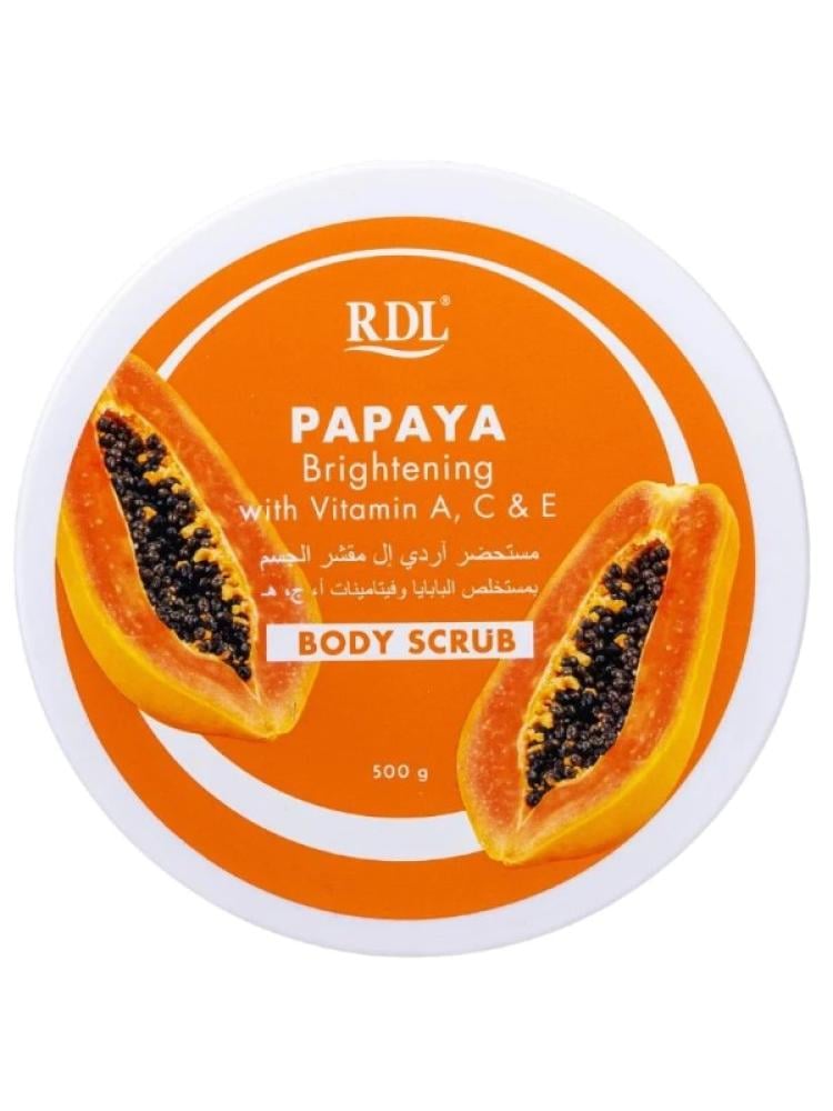Best Body Exfoliating Scrub Papaya Vitamins A C E RDL 500g