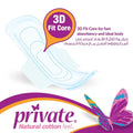 Private Regular Feminine Pads with Wings for Daily Comfort and Protection - 30 Count