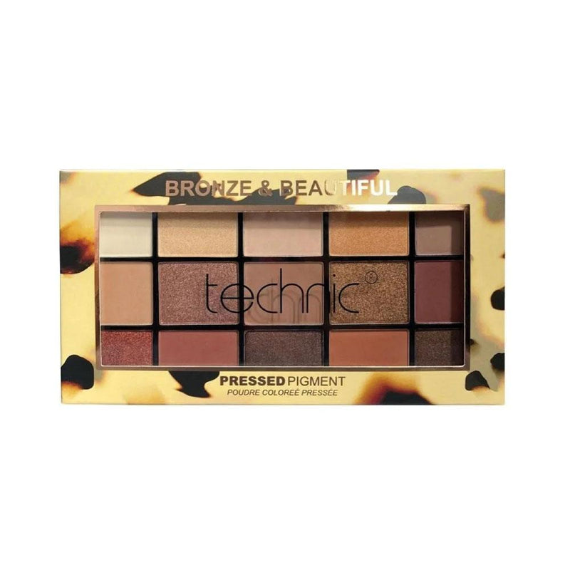 Best Matte Eyeshadow Palette Bronze & Beautiful 15 Colors Technic 30g