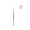 Straight Tip Tweezers Medium Precision Silver Titania 1060A
