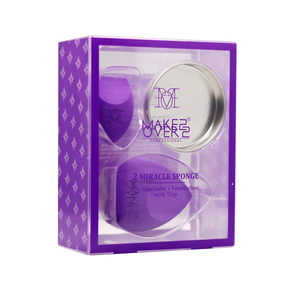 Make Over 22 MS-03 Concealer and Contour Sponges, Purple, 2 Count