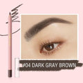 Pink Flash Waterproof Eyebrow Pencil Retractable 04 Dark Ash Brown